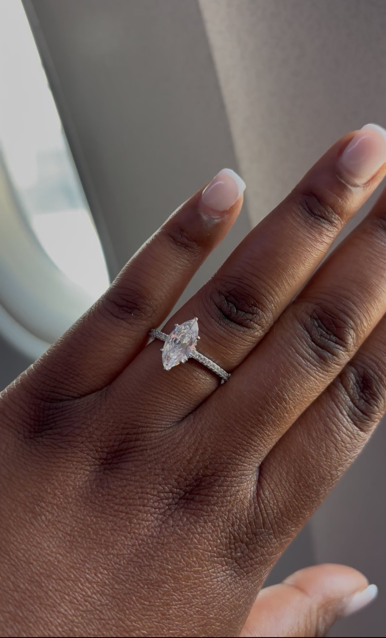 Pre-Order Étoile Marquise-Cut Sterling Silver Ring