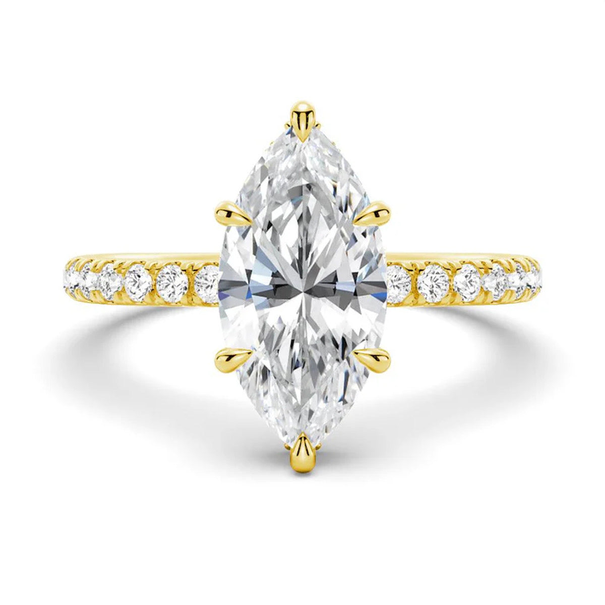 Pre-Order Étoile Marquise-Cut 14K Gold Plated Ring