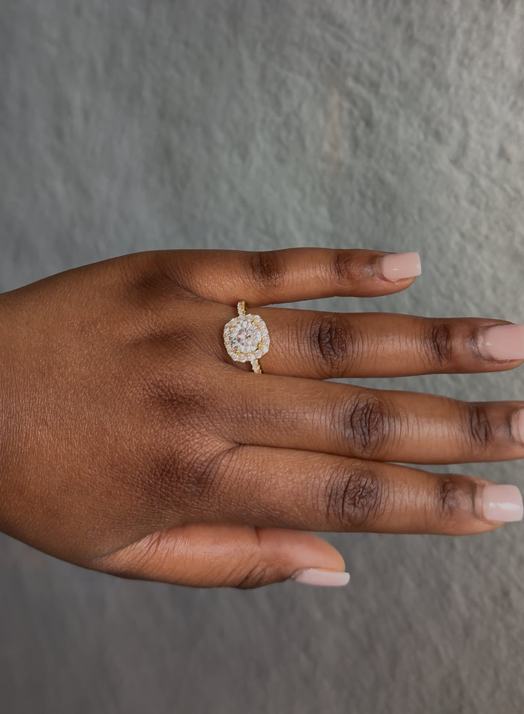 Pre-Order Khloe Cushion -Cut 2ct 14k Gold Plated Ring