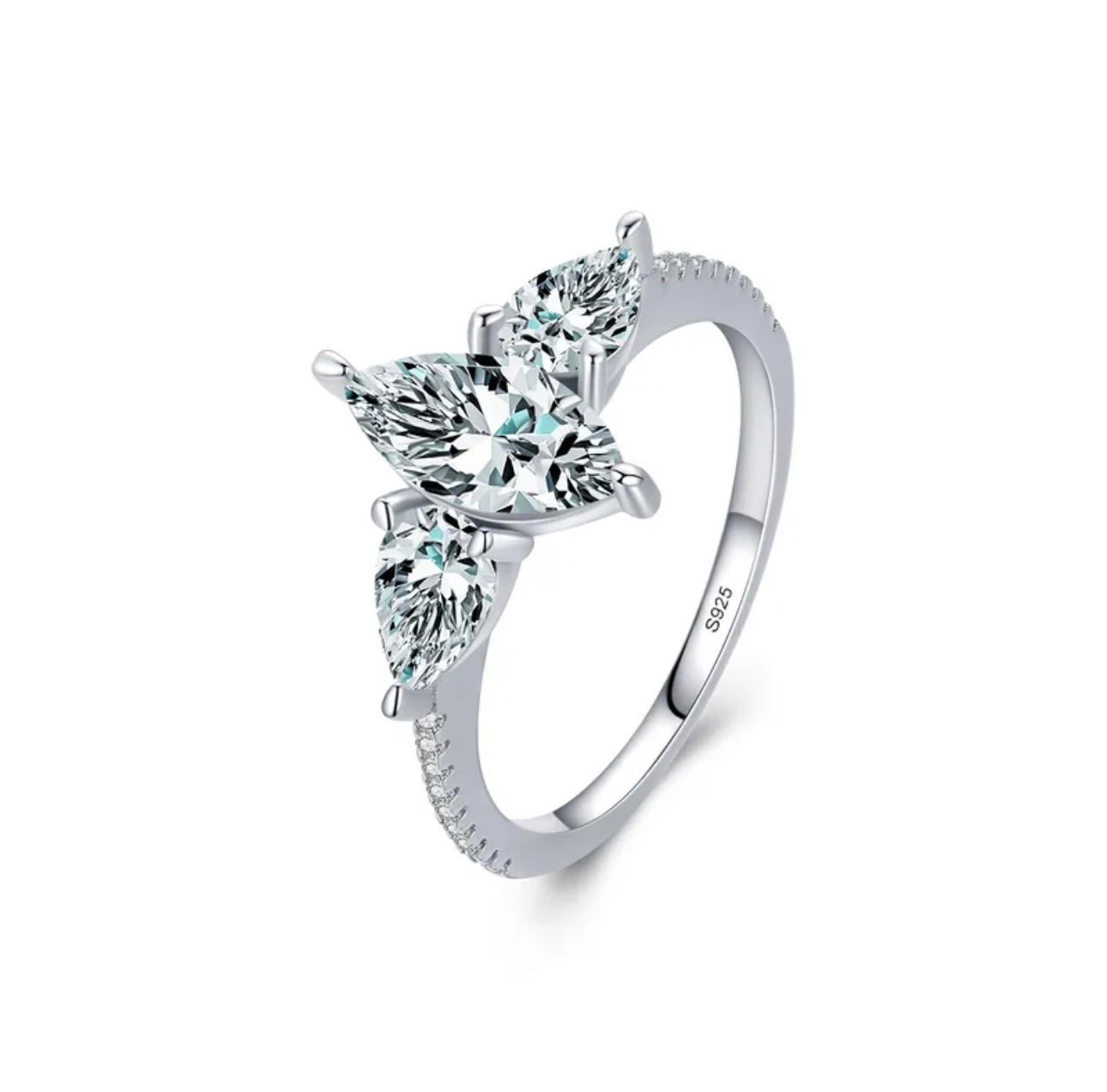 Pre-Order Truth Marquise-Cut 925 Sterling Silver Ring